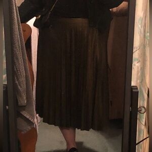 Abound Metallic Gold Maxi Skirt